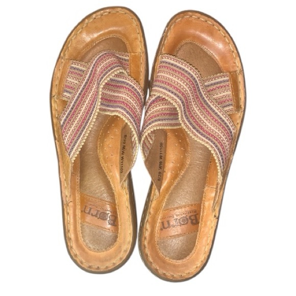 Born Multicolor Striped Slip-On Sandals - Picture 3 of 6